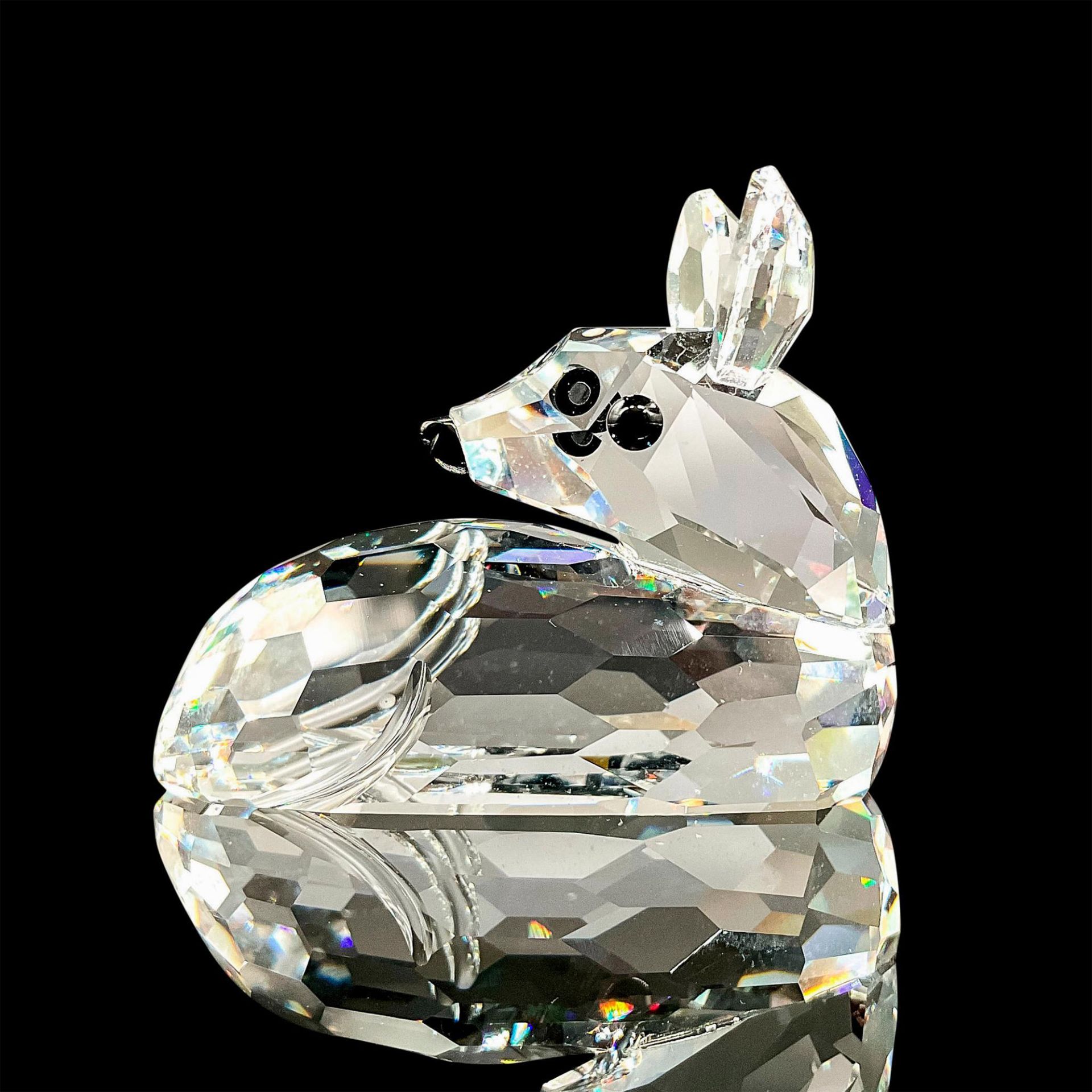 Swarovski Silver Crystal Miniature Figurine, Roe Deer