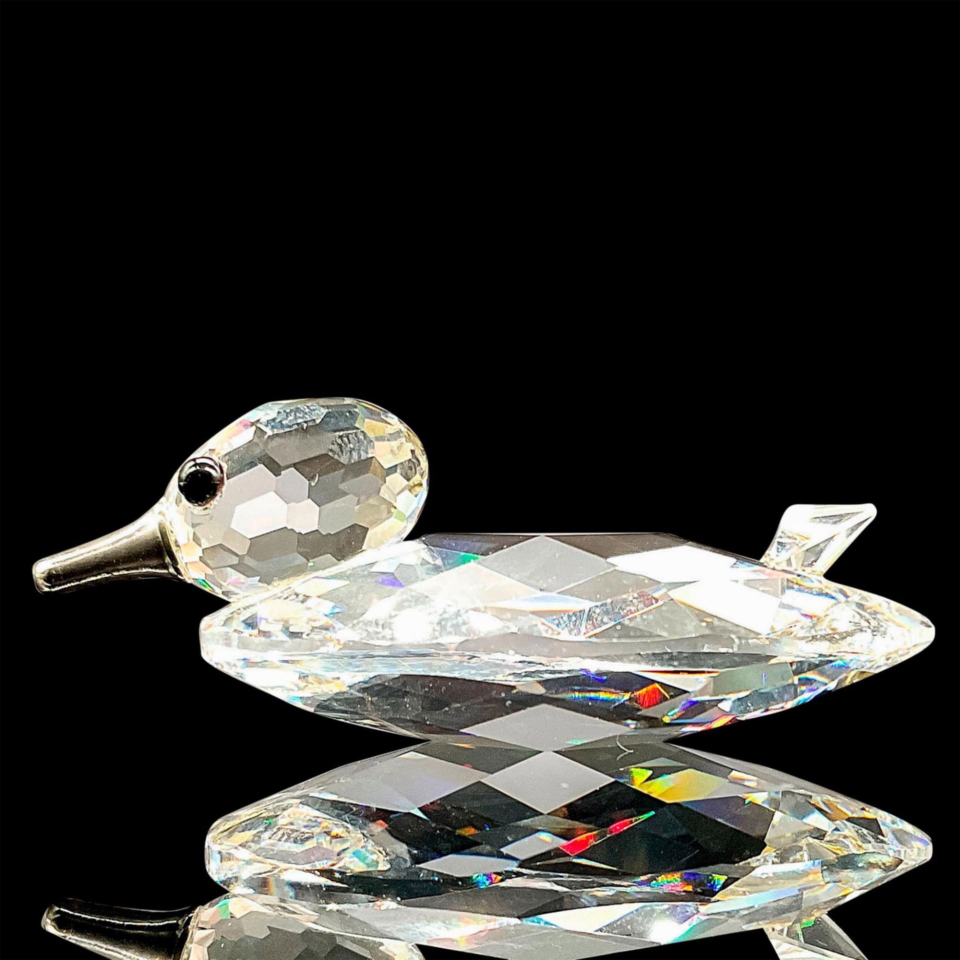 Swarovski Silver Crystal Miniature Figurine, Mallard Duck - Bild 3 aus 4