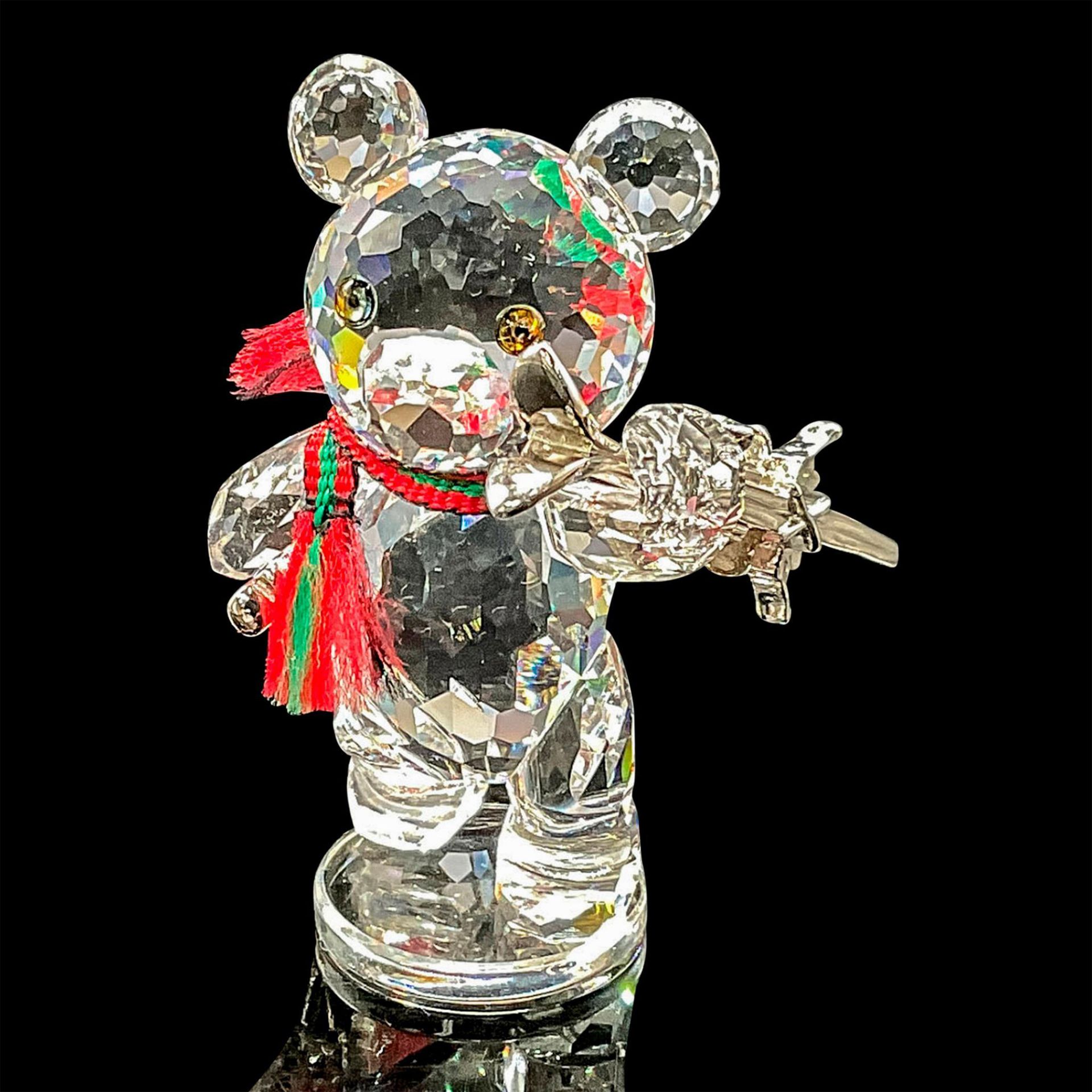 Swarovski Crystal Figurine, Kris Bear with Skis