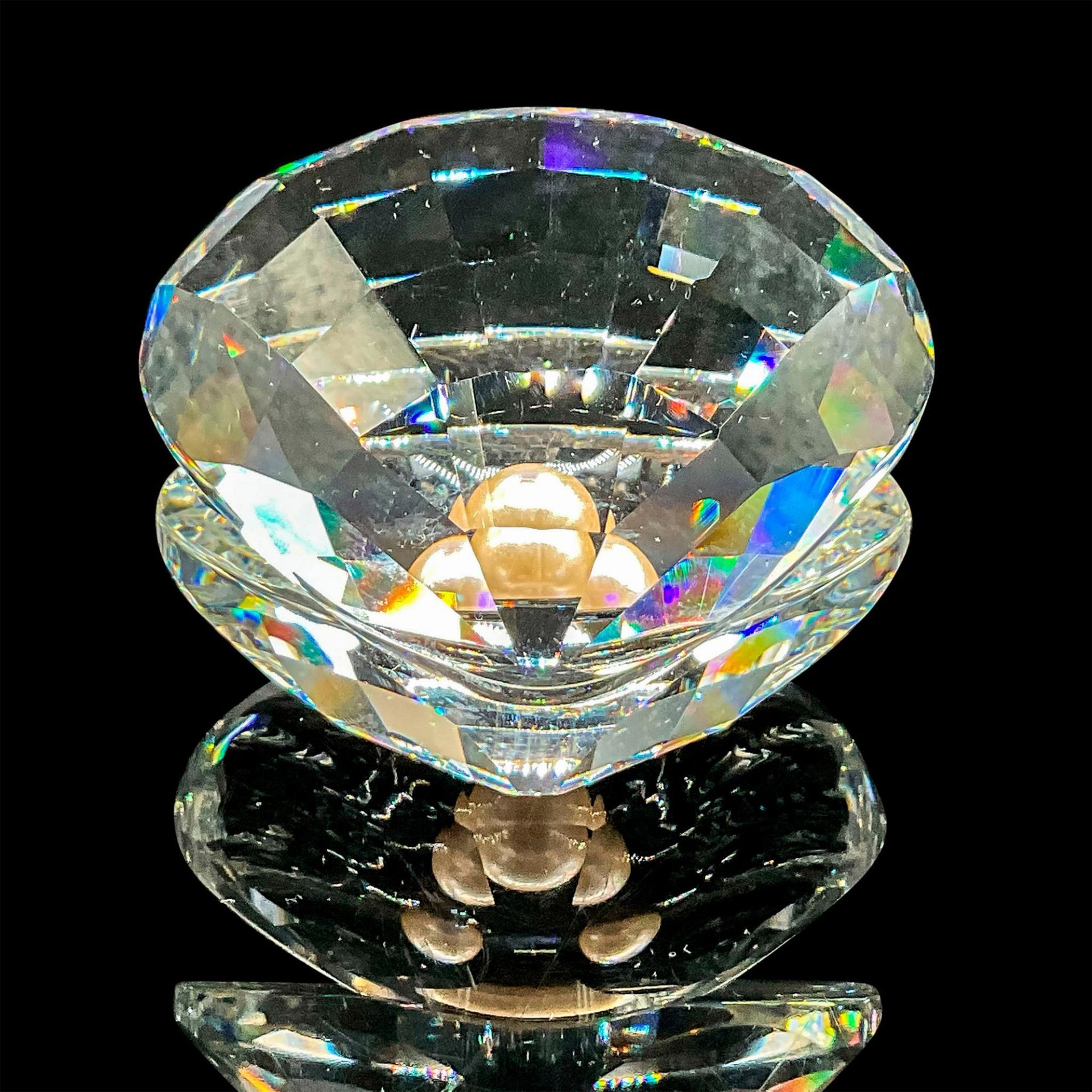 Swarovski Silver Crystal Figurine, Oyster With Pearl - Bild 3 aus 5