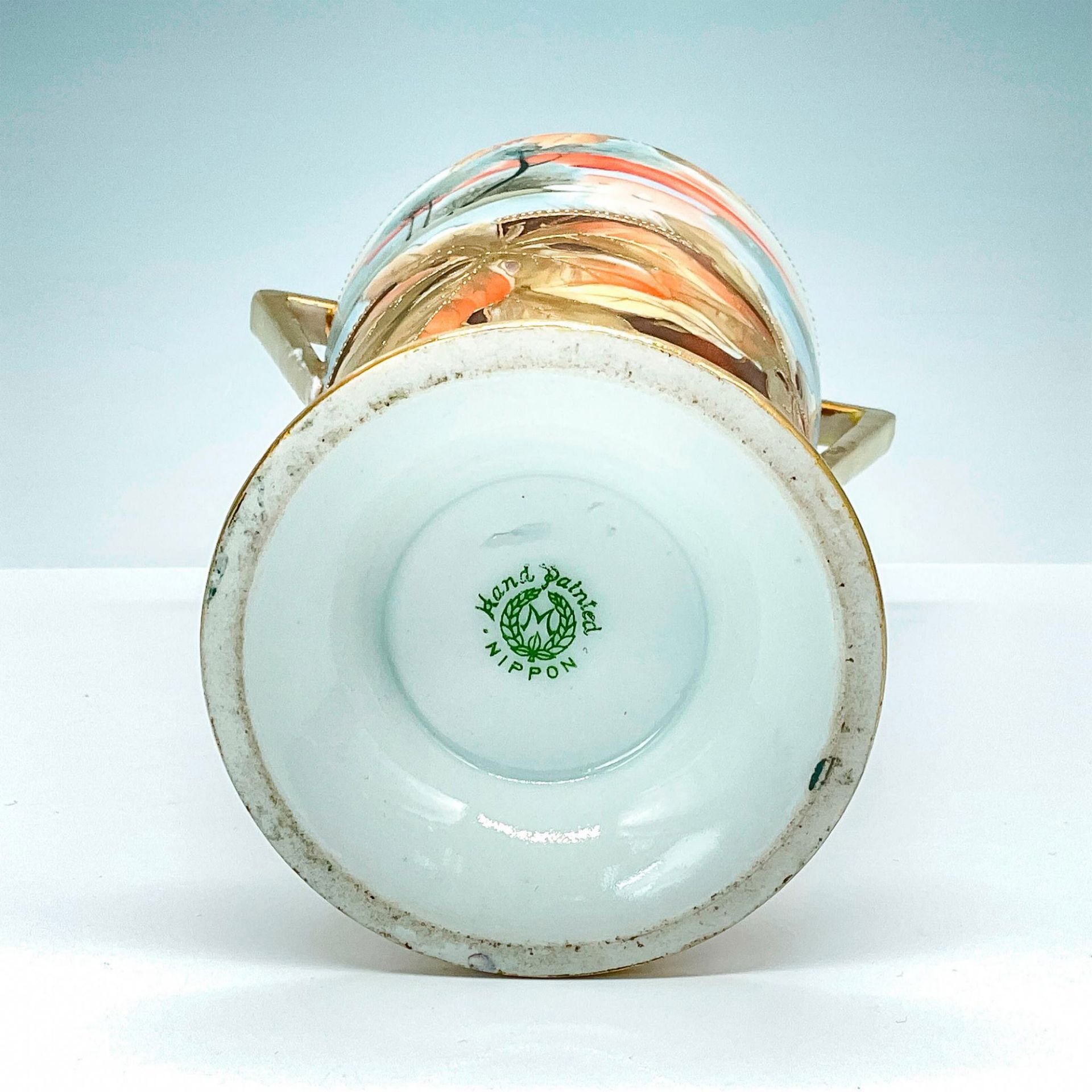 Nippon Morimura Porcelain Vase, Ducks and Landscape - Image 3 of 3