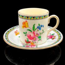 2pc Chelson China Demitasse Cup and Saucer, Selby