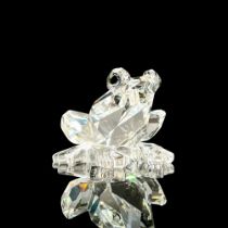 Swarovski Silver Crystal Miniature Figurine, Small Frog