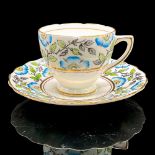 2pc Rosina Demitasse Cup and Saucer, Blue Flowers