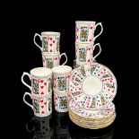 16pc Elizabethan Coffee/Tea Mugs and Plates, Cut For Coffee