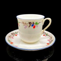 2pc Shelley England Cup and Saucer, Fruit