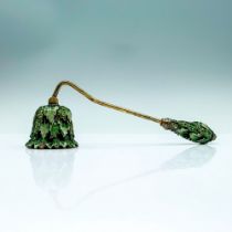 Emerald Green Enamel Flower Shape Candle Snuffer