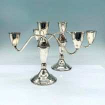 2pc Sterling Silver Duchin Creation Candleholders