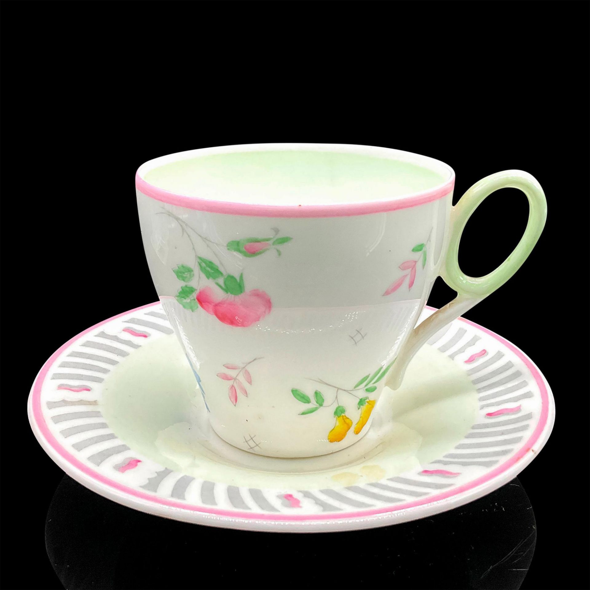 2pc Shelley England Cup and Saucer, English Chintz