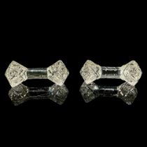 2pc Crystal Knife Rests