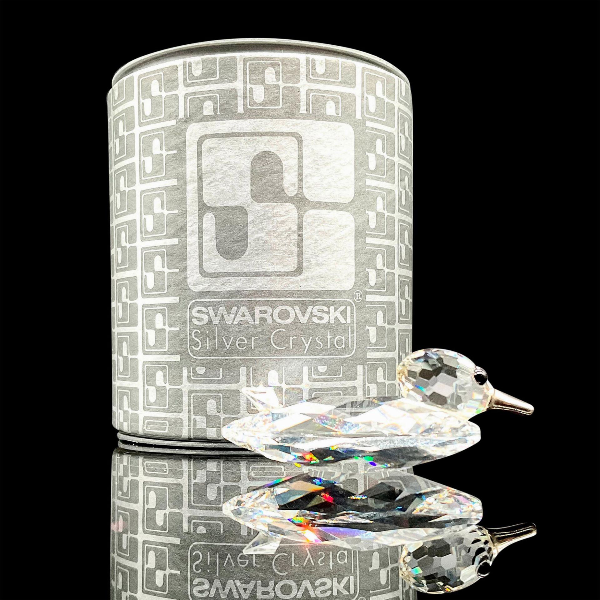 Swarovski Silver Crystal Miniature Figurine, Mallard Duck - Bild 2 aus 4