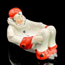 Sitzendorf Porcelain Pierrot Clown Reclining Clown Dish