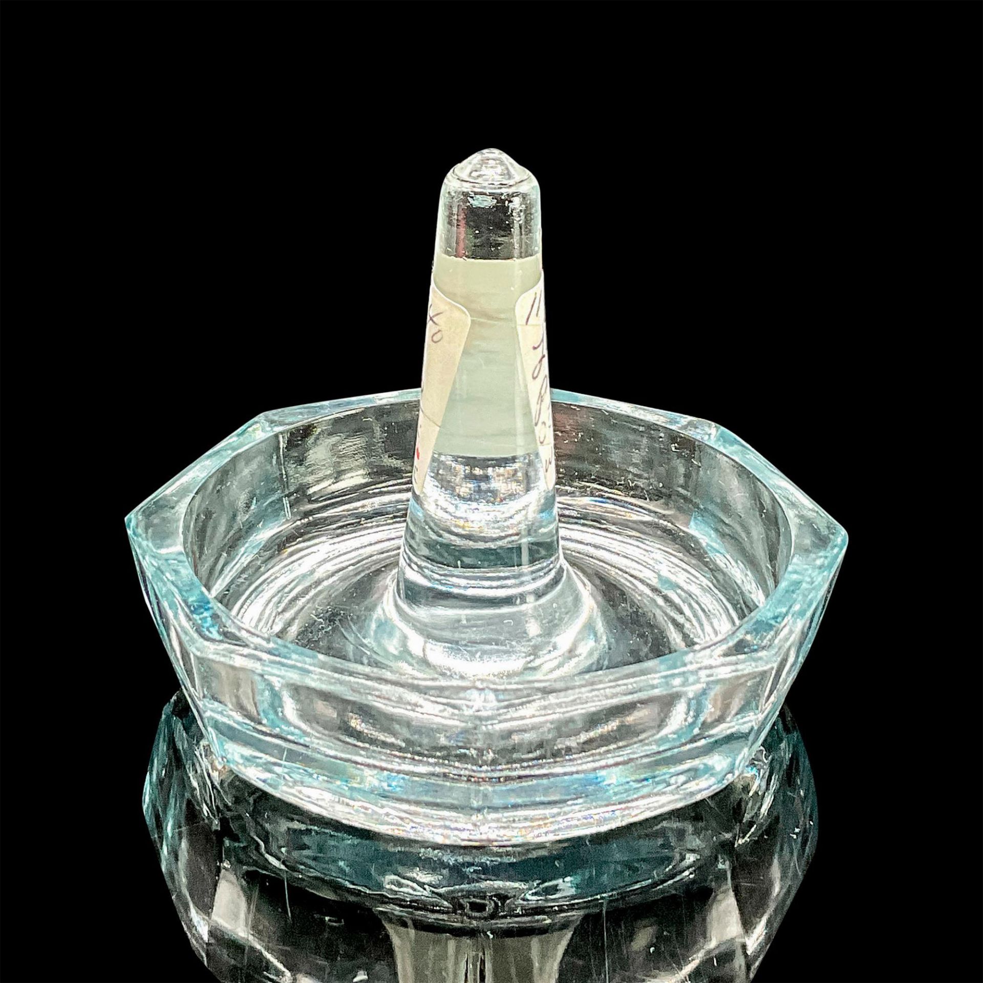 Octagon Shaped Blue Glass Ring Holder Dish - Bild 2 aus 3