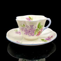 2pc Shelley England Cup and Saucer, Lilac Time