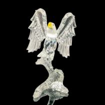 Swarovski Crystal Figurine, Bald Eagle on Branch