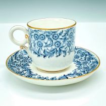 Royal Worchester Porcelain Demitasse Cup and Saucer Vitreous