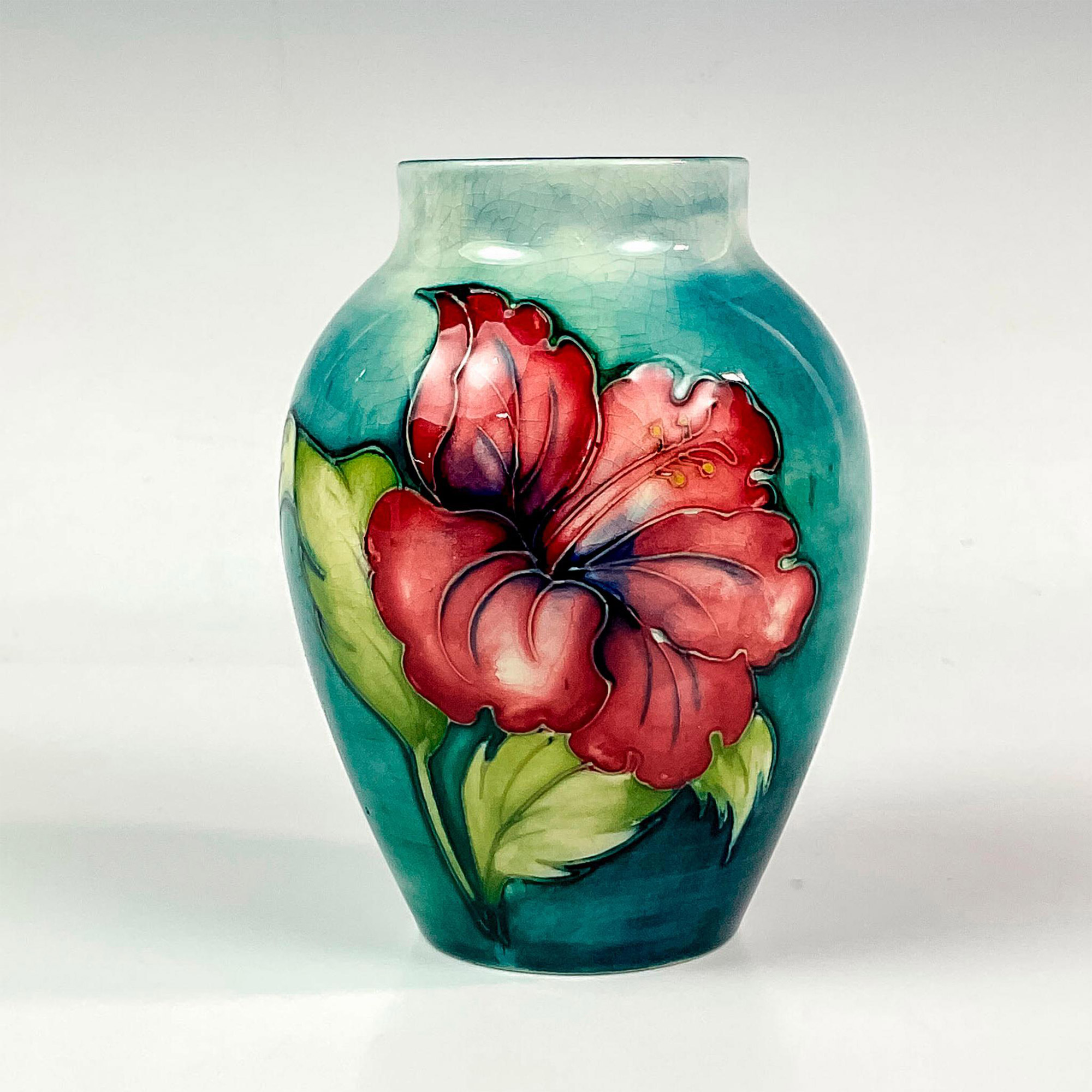 Moorcroft Pottery Hibiscus Vase - Image 2 of 3