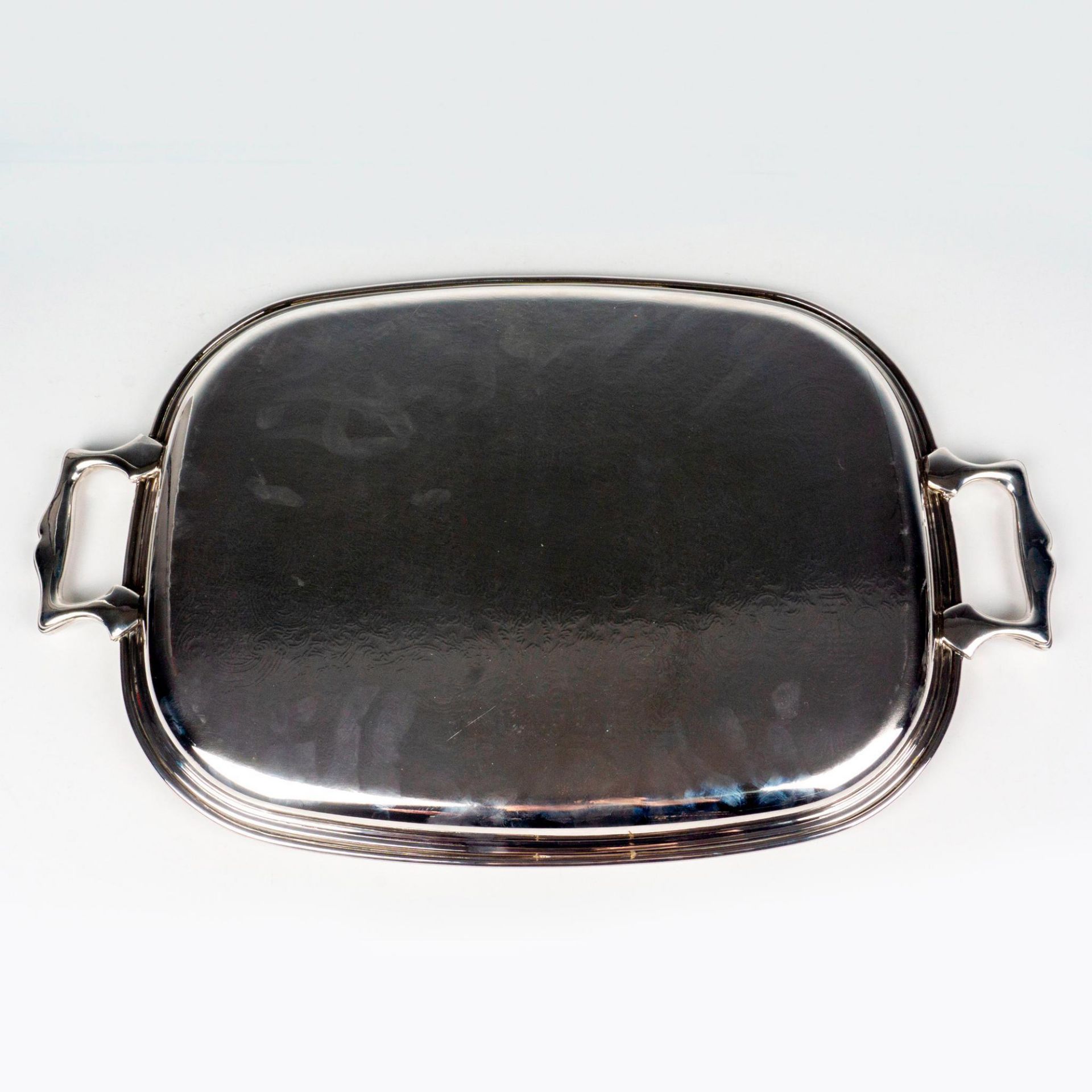 Gorham Newport Silver Plated Serving Tray - Image 2 of 2
