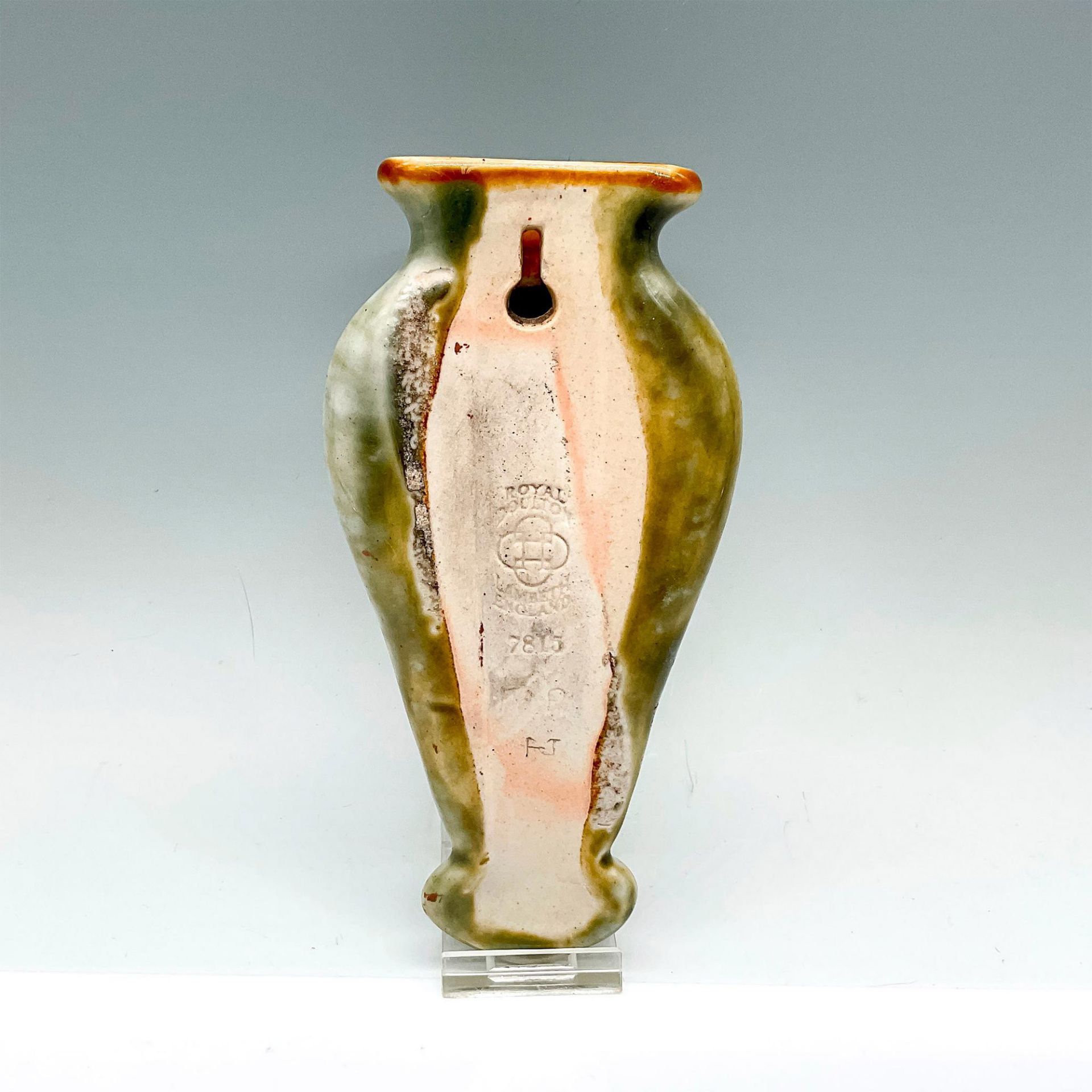 Royal Doulton Lambeth Stoneware Wall Pocket Vase - Image 2 of 2