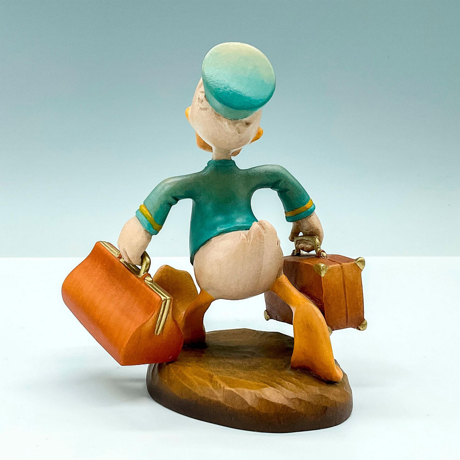Anri Walt Disney Wood Figurine, Bellboy Donald Duck - Image 2 of 3