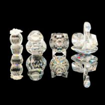 4pc Swarovski Crystal Figurines Set