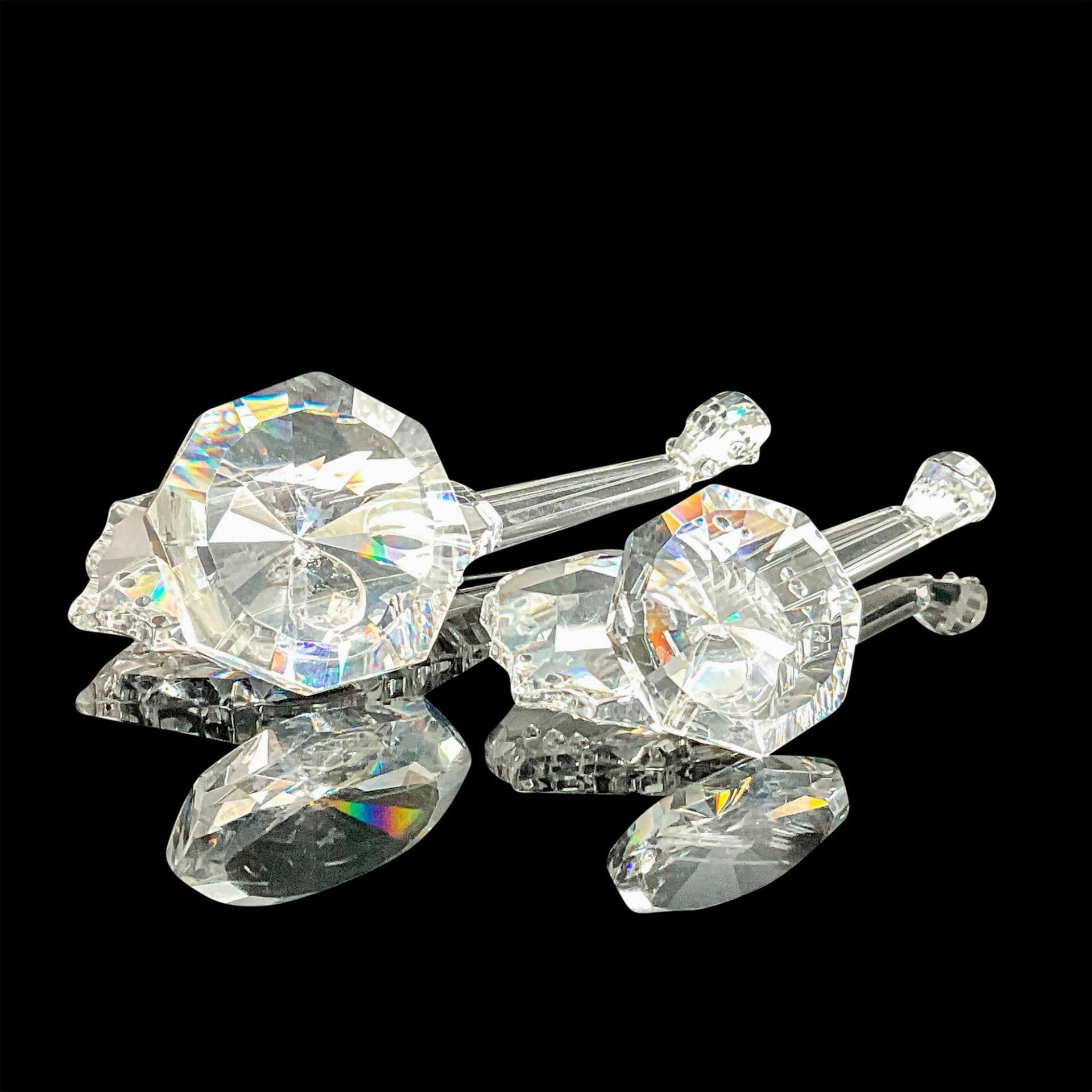 Pair of Asfour Crystal Figurines, Guitars - Image 3 of 3