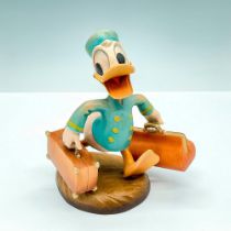 Anri Walt Disney Wood Figurine, Bellboy Donald Duck