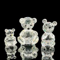 3pc Swarovski Crystal Figurines, Three Bears