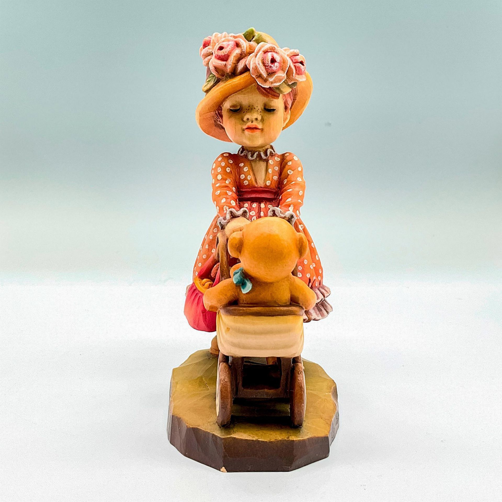 Anri Italy Wood Carved Figurine, Little Nanny - Image 2 of 4