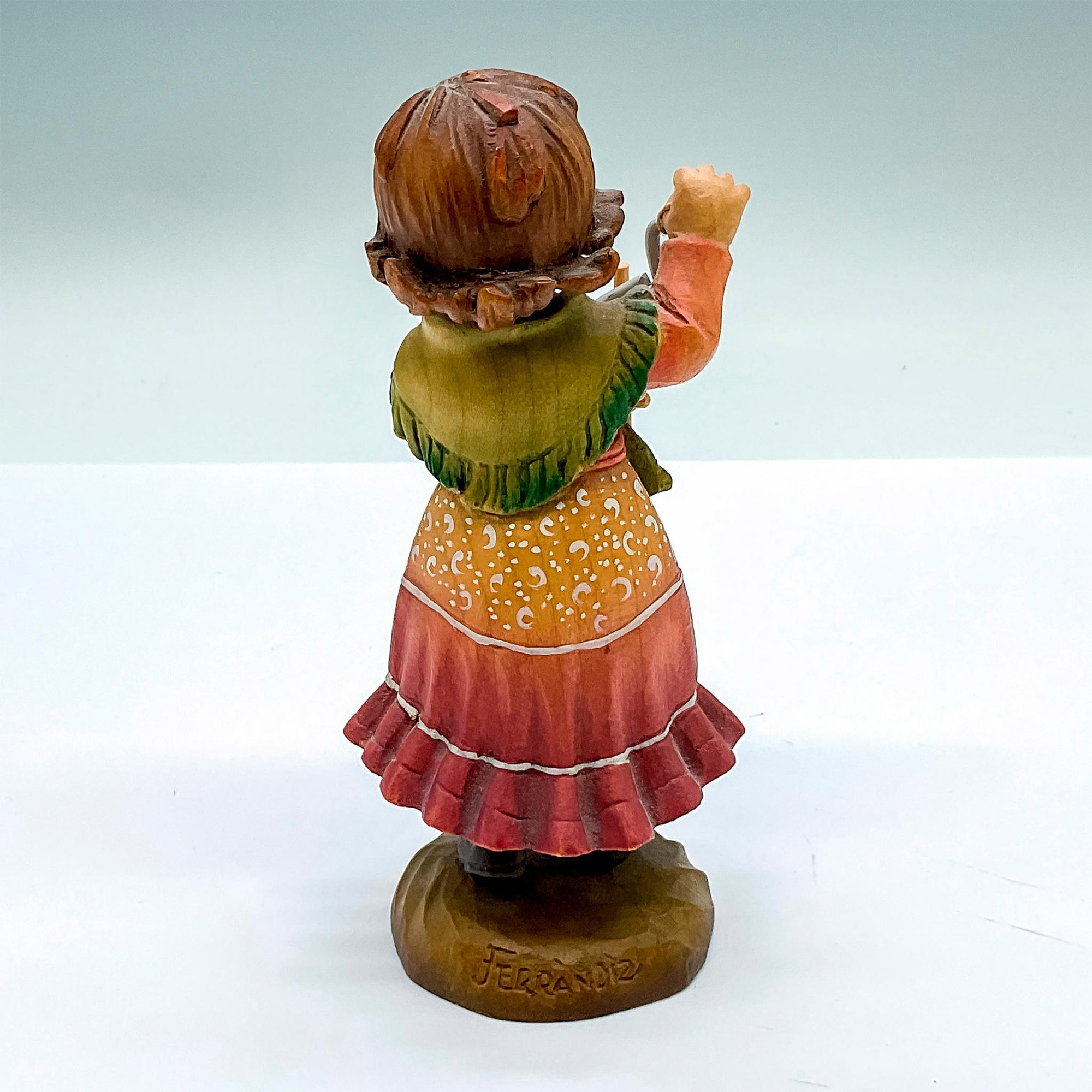Anri Italian Wooden Figurine by Ferrandiz, Tiny Sounds - Image 2 of 4
