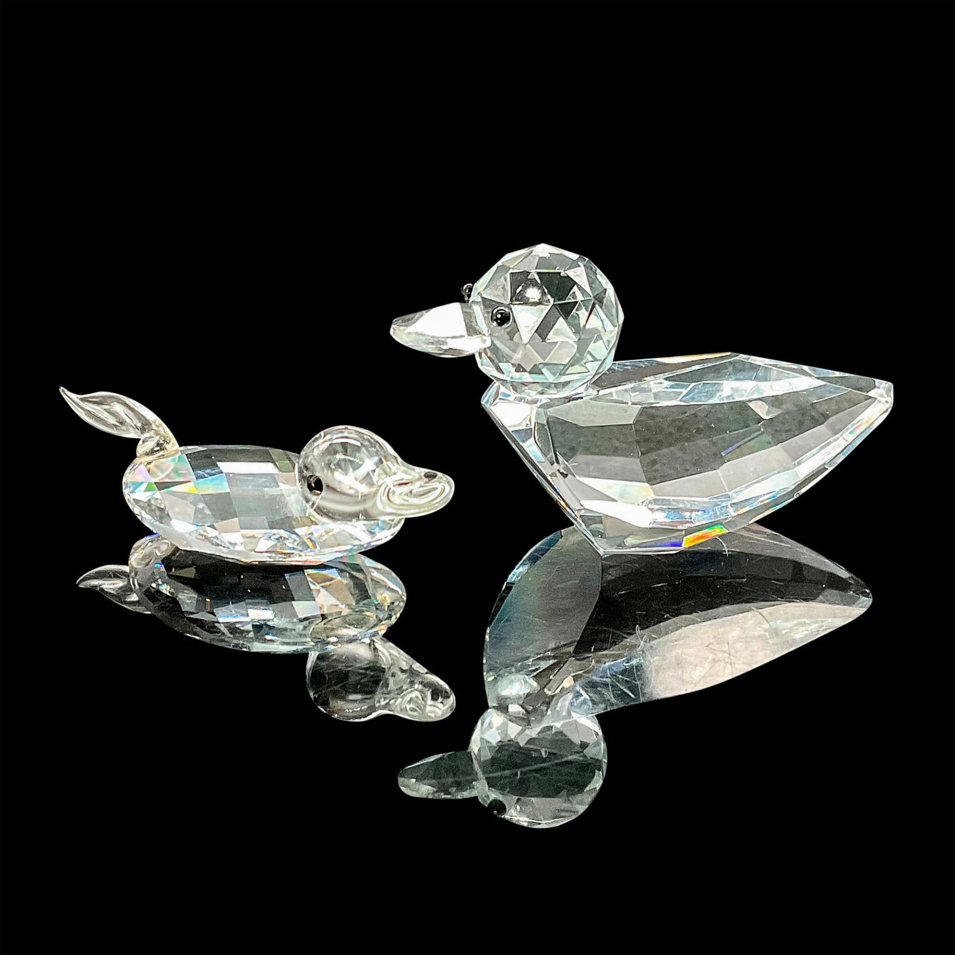 Pair of Crystal Figurines, Ducks