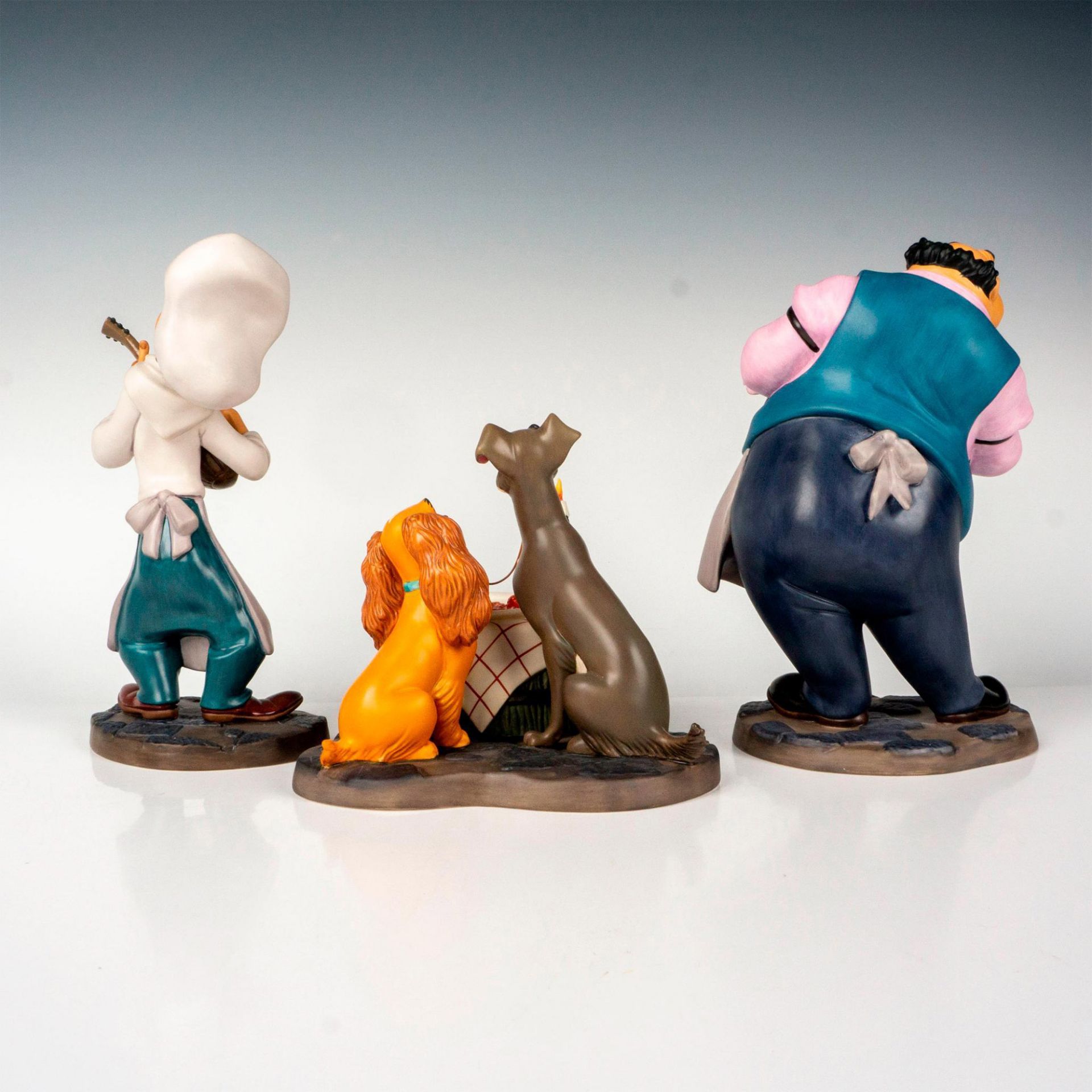 Walt Disney Classics Figurines, Lady, Tramp, Tony and Joe - Image 2 of 4
