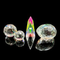 4pc Crystal Paperweights