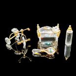 4pc Vintage Swarovski Crystal Mini Figurines