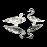 Pair of Asfour Crystal Figurines, Ducks