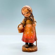 Anri Italy Wood Carved Figurine, To Market