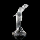Lalique Crystal Nude Figurine, Dancer Arms Down