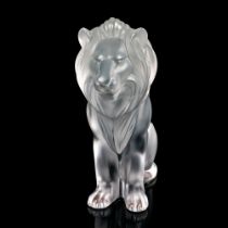 Lalique Crystal Figurine, Bamara Lion