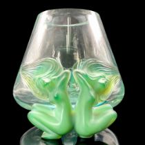 Lalique Crystal Vase, Antinea