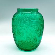 Lalique Crystal Vase, Biches Deer