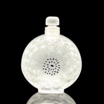 Lalique Crystal Perfume Bottle, Dahlia Flask