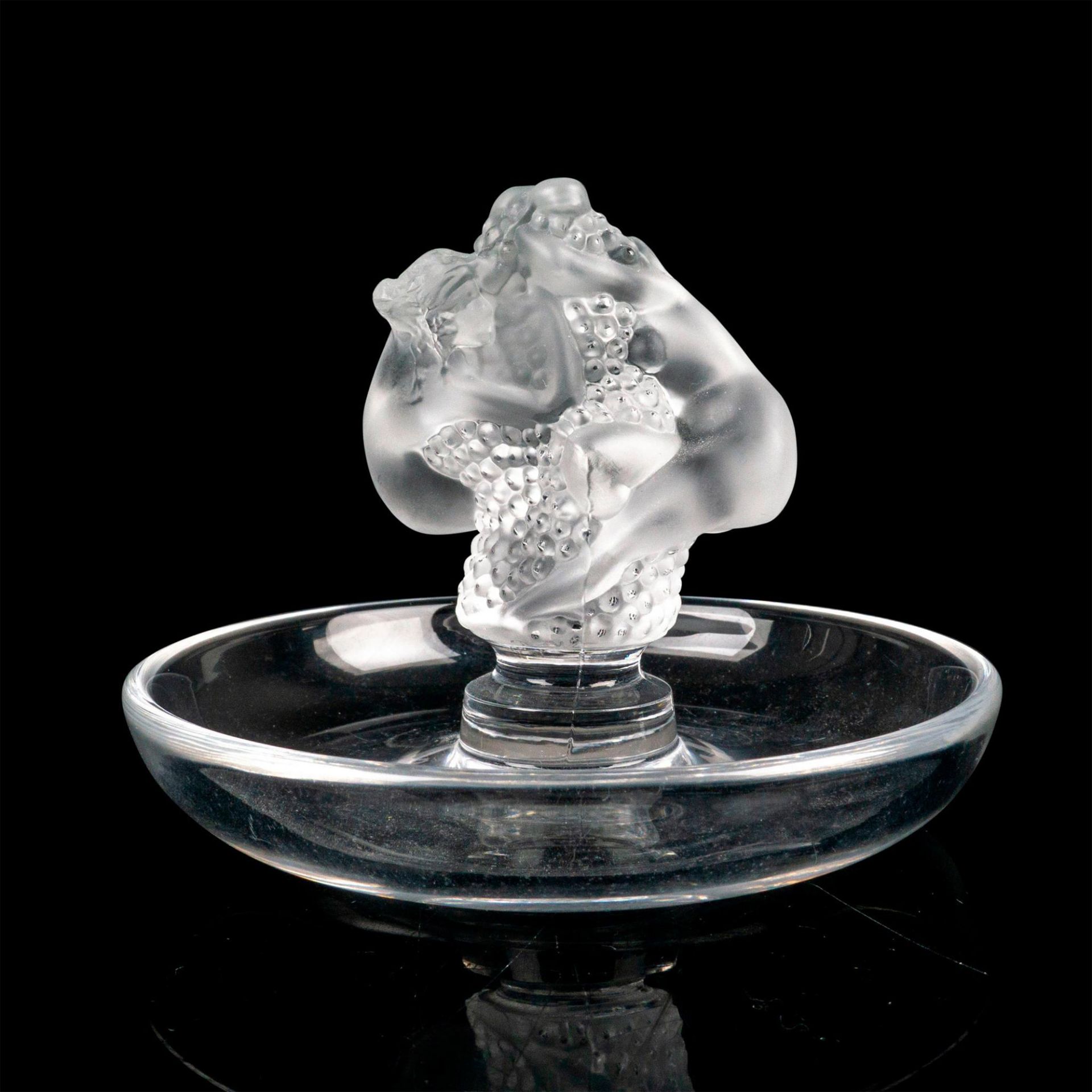 Lalique Crystal Round Pin Tray, Roxanne - Image 2 of 3