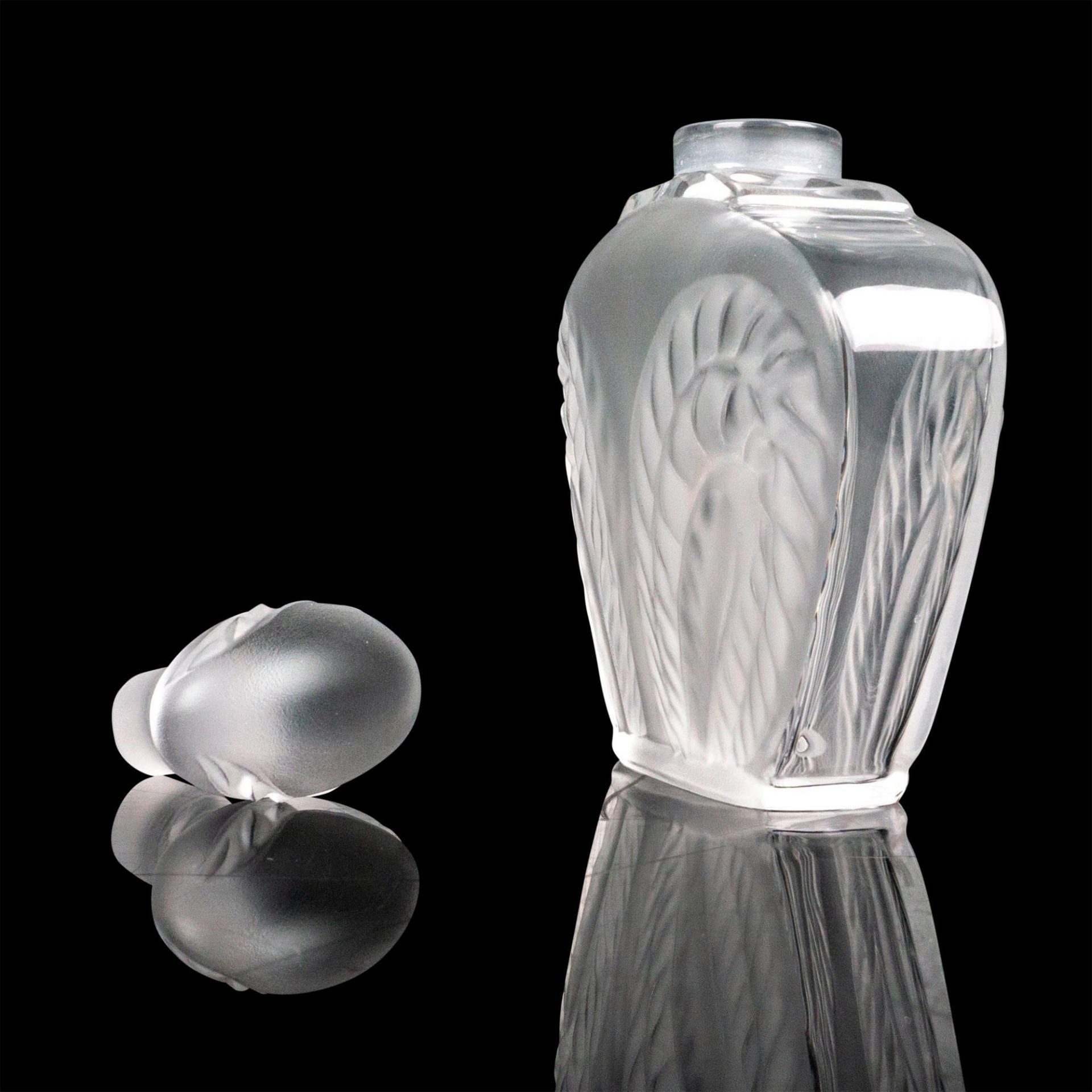 Lalique Crystal Perfume Bottle, Singapore - Image 2 of 3