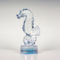 Lalique Crystal Paperweight, Seahorse