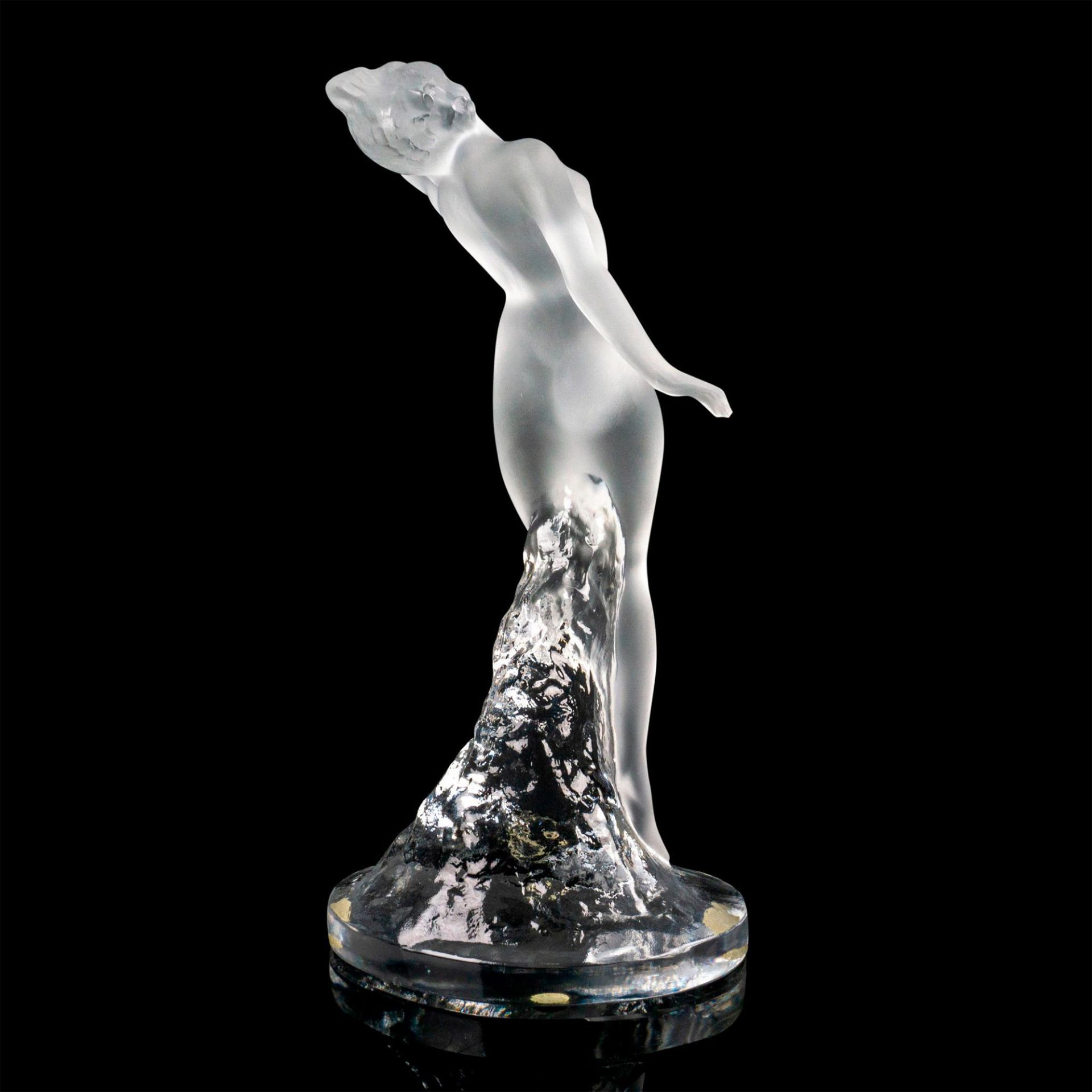 Lalique Crystal Nude Figurine, Dancer Arms Down - Bild 2 aus 3