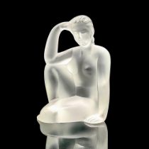 Lalique Crystal Figurine, Nude Flore