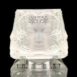 Lalique Crystal Masque De Femme Votive Holder