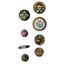 A Small Card of Assorted Division One Enamel Buttons