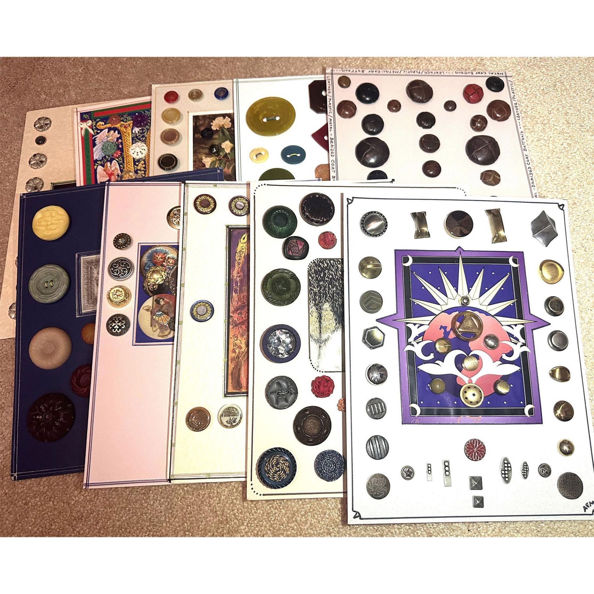 A Box Lot of Assorted Buttons