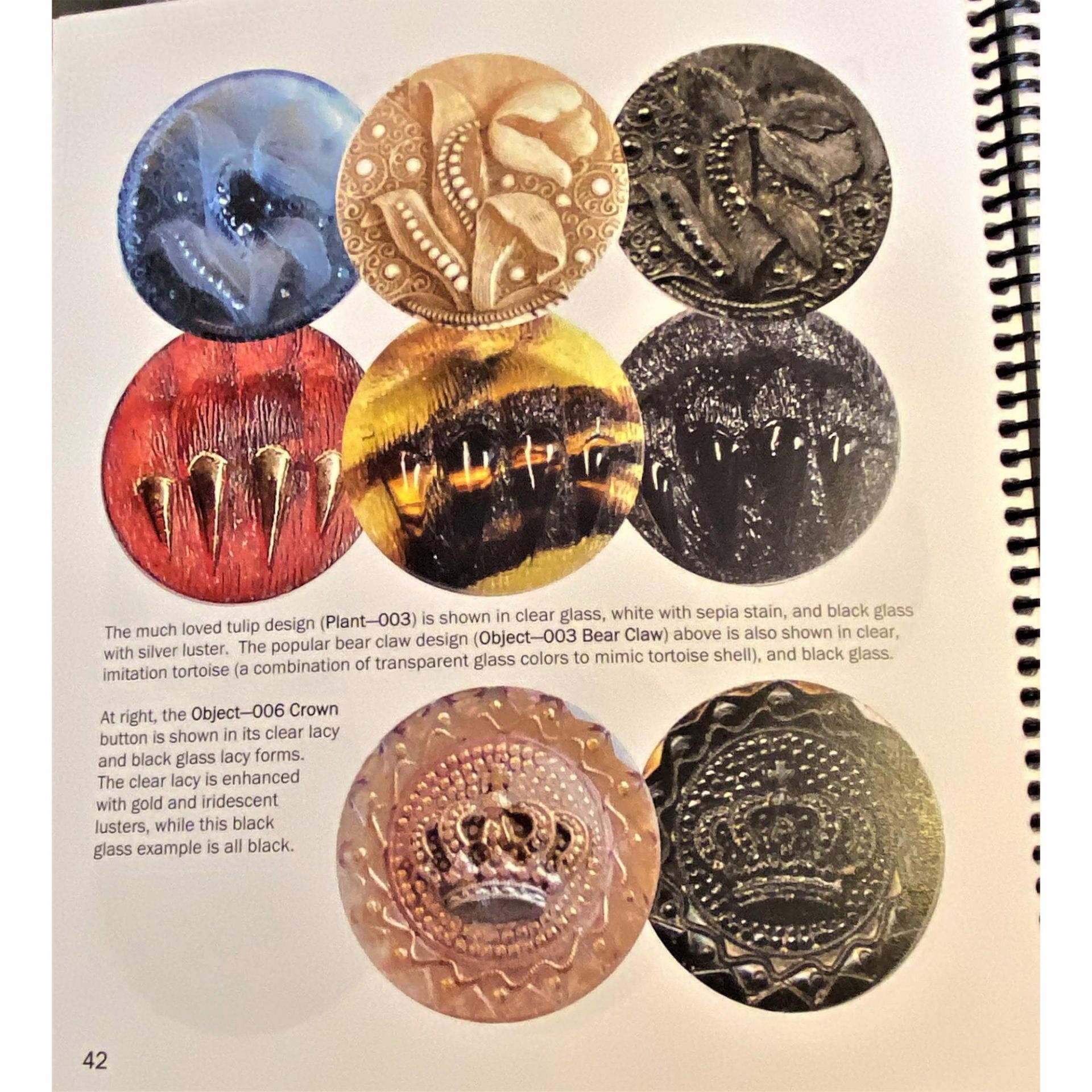 A Colorful Book On Lacy Glass Buttons - Image 4 of 4